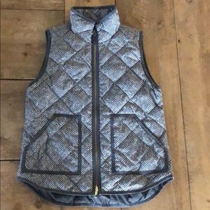 J Crew Excursion Herringbone Quilted Vest